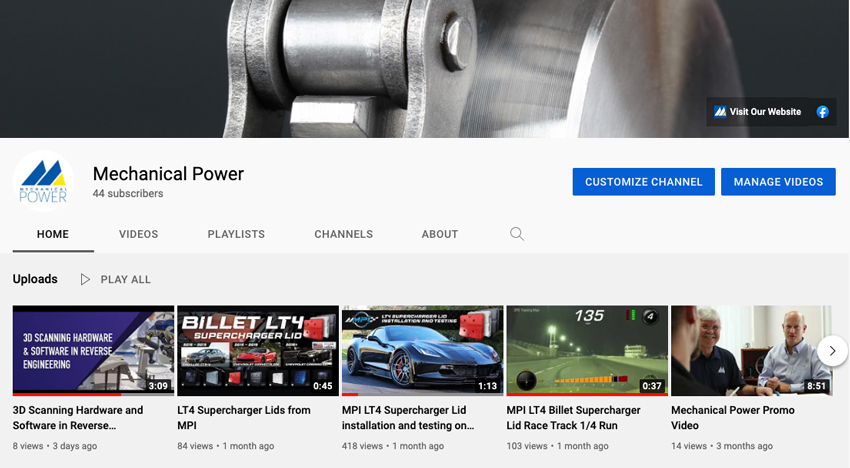 Mechanical Power youtube channel