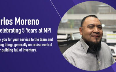 Carlos Moreno is celebrating 5 year work anniversary