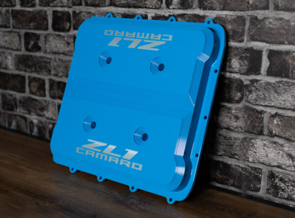 Supercharger Lid Rapid Blue with ZL1 Laser Logo